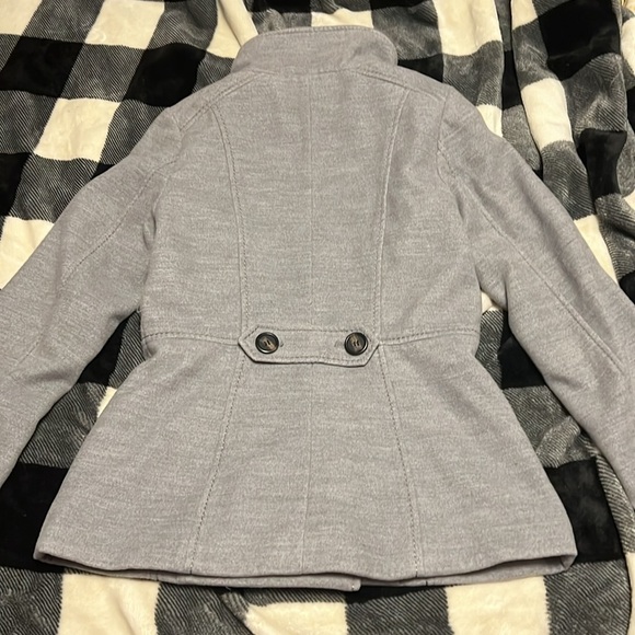 H&M Jacket Coat Women size 4 ladies warm winter pocket Double-Breasted Pea coat - Picture 13 of 17